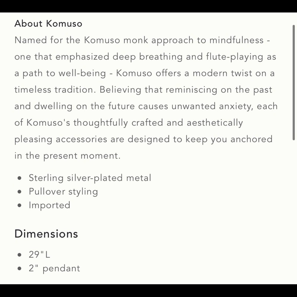 NEW Anthropologie Komuso The Shift Necklace - Picture 14 of 14